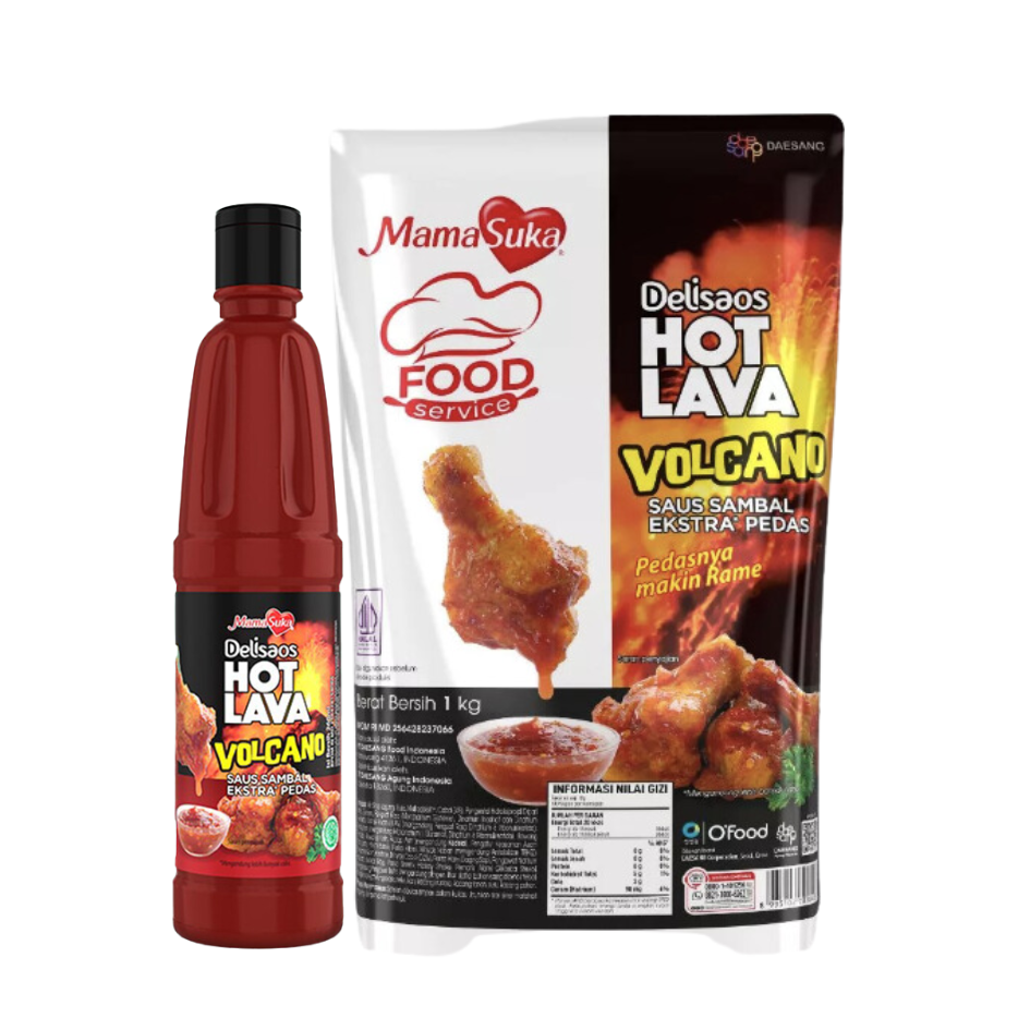 Saus Sambal Hot Lava Volcano